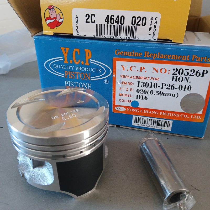 YCP PM6/P26 High compression D series Piston set